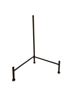Adjustable Black Metal Display Stand – 18-Inch Foldable Tripod Easel for Art, Si